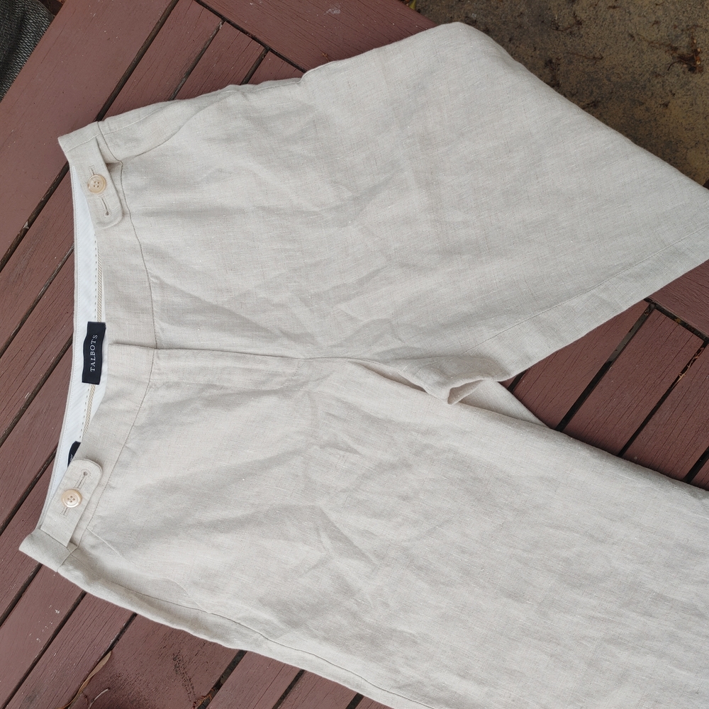 Talbots Linen Pants - Picture 3 of 4